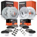 Front & Rear Drilled Rotors & Ceramic Brake Pads for 2014 Dodge Journey