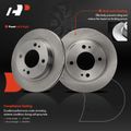 2 Pcs Front Disc Brake Rotors for Mitsubishi Mirage 2014-2015 L3 1.2L