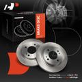 2 Pcs Front Disc Brake Rotors for Mitsubishi Mirage 2014-2015 L3 1.2L