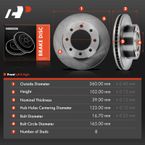 Front Disc Brake Rotors for Dodge Ram 2500 09-10 Ram 3500 09-10 RAM 2500 11-21
