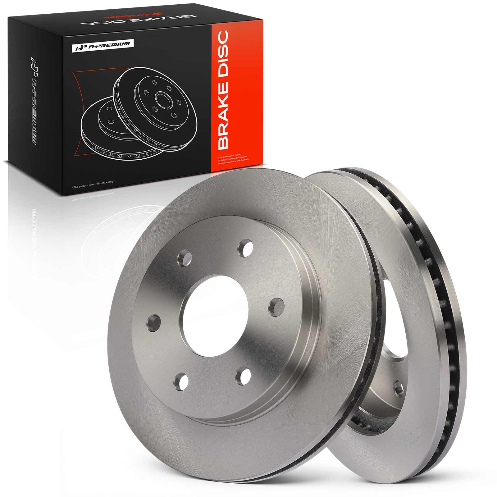 thumbnail image 2 of Detroit Axle Front Brake Kit: Rotors & Ceramic Pads For Cadillac Escalade, Chevy Silverado 1500, GMC Sierra 2 of 3