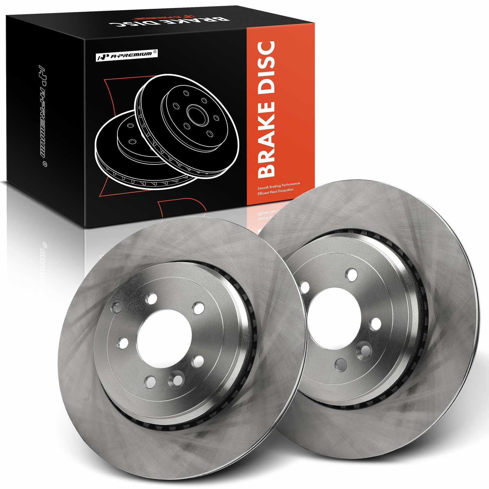 2 Pcs Rear Disc Brake Rotors for 2010 Land Rover Range Rover Sport