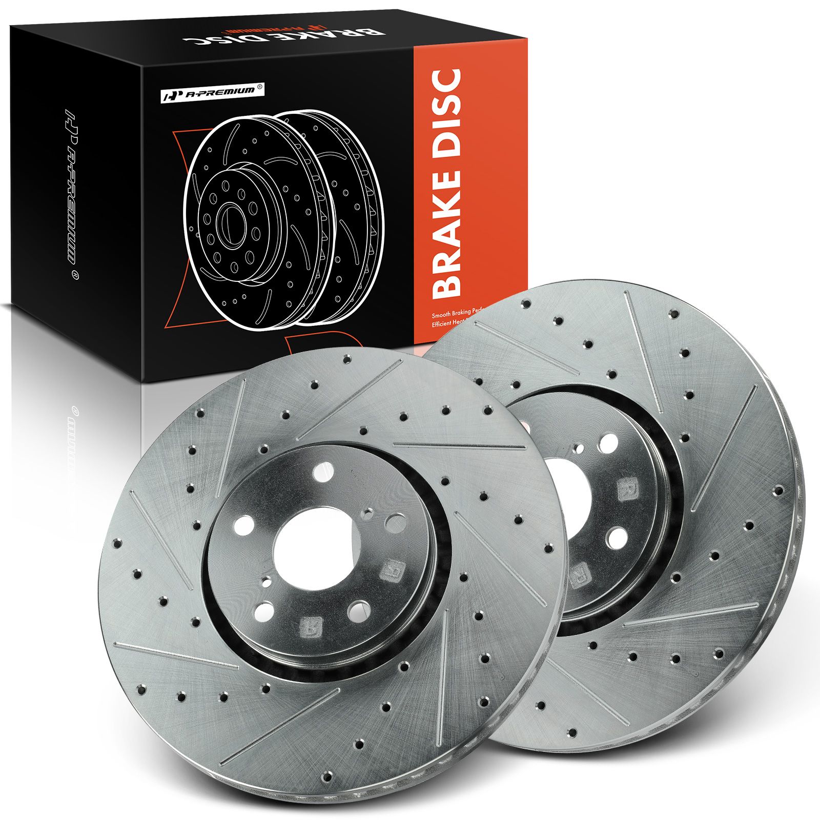 2 Pcs Front Drilled Brake Rotors for Lexus IS350 0621 IS250 IS300