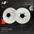 2 Pcs Rear Drilled Brake Rotors for 2010 Mitsubishi Outlander