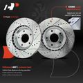 2 Pcs Front Drilled Brake Rotors for 2022 Kia Forte