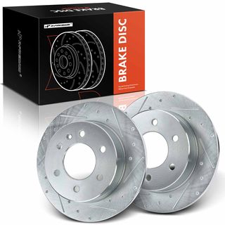 Rear Drilled Brake Rotors for Dodge Sprinter 2500 2007-2009 Mercedes-Benz