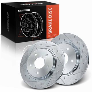 Rear Drilled Disc Brake Rotors for Chrysler Town & Country Dodge Grand Caravan