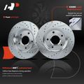 Front Drilled Brake Rotors for 2010 Volkswagen Routan