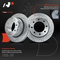 Rear Drilled Disc Brake Rotors for 2009 Dodge Ram 3500