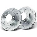 Front Drilled Brake Rotors for 2012 Ram 3500