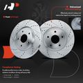 Front Drilled Brake Rotors for Dodge Journey Chrysler Town & Country