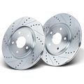 Front Drilled Brake Rotors for Dodge Journey Chrysler Town & Country
