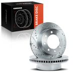Front Drilled Brake Rotors for Dodge Ram 1500 2006-2008 2500 2003-2008