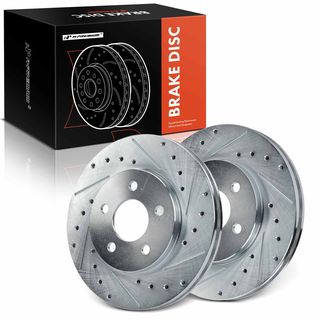 Front Drilled Brake Rotors for Chrysler Town & Country Caravan Dodge