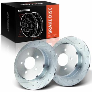 Rear Drilled Brake Rotors for Chrysler Town & Country Dodge Caravan Plymouth