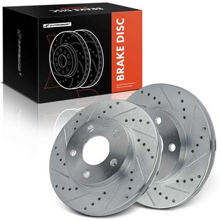 Front Drilled Disc Brake Rotors for Chevrolet Malibu Olds Alero Pontiac Grand Am