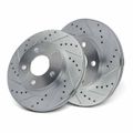 Front Drilled Disc Brake Rotors for 2002 Oldsmobile Alero