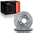 Front Drilled Disc Brake Rotors for 1997 Oldsmobile Cutlass