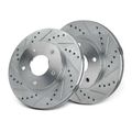 Front Drilled Disc Brake Rotors for 2004 Chevrolet Blazer