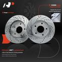 Front Drilled Disc Brake Rotors for 2004 Chevrolet Blazer