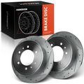 Rear Drilled Brake Rotors for Hummer H3 2006-2010 H3T 2009-2010