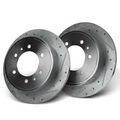 Rear Drilled Brake Rotors for Hummer H3 2006-2010 H3T 2009-2010