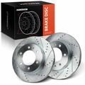 Front Drilled Brake Rotors for 2009 Hummer H3