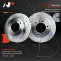 Front Drilled Brake Rotors for 2009 Hummer H3