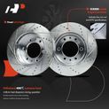 Front Drilled Brake Rotors for 2009 Hummer H3