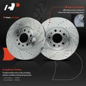 2 Pcs Front Drilled Brake Rotors for 2022 Jeep Compass