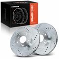 Front Drilled Brake Rotors for Honda CR-V 2002 2003 2004 L4 2.4L