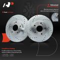 Front Drilled Brake Rotors for Honda CR-V 2002 2003 2004 L4 2.4L