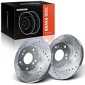 Front Drilled Brake Rotors for Honda Civic 2004-2011 CR-Z Acura RSX