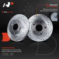 Front Drilled Brake Rotors for Honda Civic 2004-2011 CR-Z Acura RSX