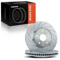 Front Drilled Brake Rotors for 2012 Toyota Matrix