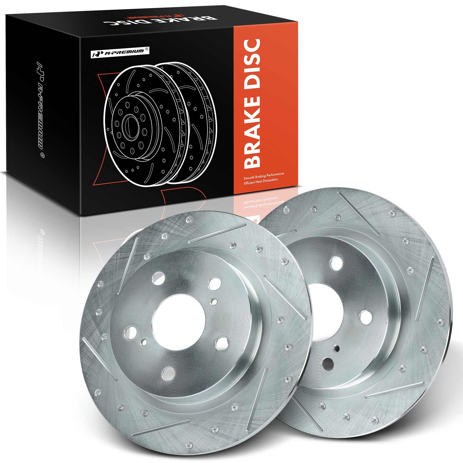 Rear Drilled Brake Rotors for 2013 Scion tC