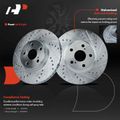 Front Drilled Brake Rotors for 2014 Toyota Corolla