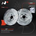 Front Drilled Brake Rotors for 2014 Toyota Corolla