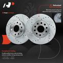 Front Drilled Brake Rotors for Audi A3 Volkswagen Golf Beetle Jetta