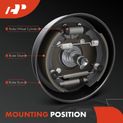 2 Pcs Rear Driver & Passenger Brake Wheel Cylinders for Nissan Versa 08-11