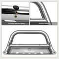 3.5 Inch Silver S/S 304 Bull Bar Front Bumper Grille Guard for Chevy Silverado 1500 07-18 GMC