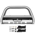 3.5 Inch Silver S/S 304 Bull Bar Front Bumper Grille Guard for Chevy Silverado 1500 07-18 GMC