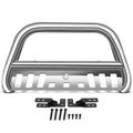 3 Inch Silver S/S 304 Bull Bar Push Front Bumper Grille Guard for Chevy Colorado GMC Canyon 2015-2022