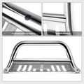 3 Inch Silver S/S 304 Bull Bar Front Bumper Push Grille Guard for Chevy Silverado 1500 19-24