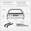 2.5 Inch Silver S/S 304 Bull Bar Front Bumper Grille Guard for Jeep Grand Cherokee Dodge Durango