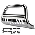 3 Inch Silver S/S 304 Bull Bar Front Bumper Grille Guard for for Honda Ridgeline 2017-2023