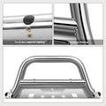 3.5 Inch Silver S/S 304 Oval Bull Bar Front Bumper Grille Guard for Jeep Wrangler JK 10-18