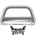 3 Inch Silver S/S 304 Bull Bar Front Bumper Grille Guard for Jeep Wrangler 2010-2018 Wrangler JK