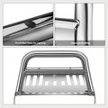 3 Inch Silver S/S 304 Bull Bar Front Bumper Grille Guard with Skid Plate for Nissan Frontier 2022-2024