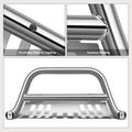 2.5 Inch Silver S/S 304 Bull Bar Front Bumper Grille Guard with Skid Plate for Toyota 4Runner 2003-2009